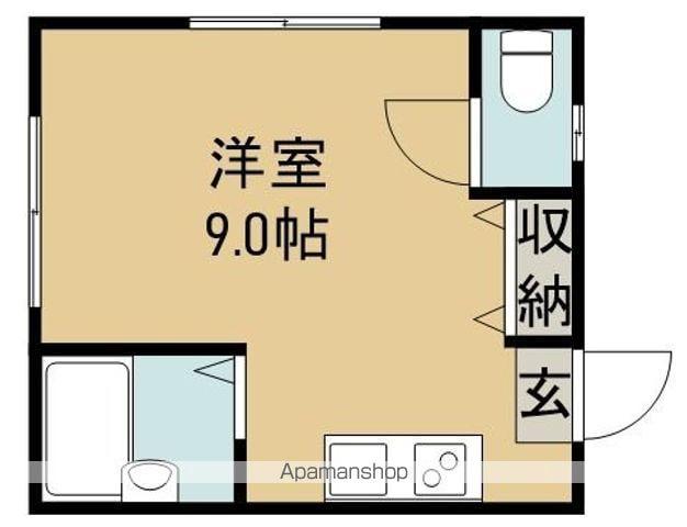 飴谷ハウス(ワンルーム/2階)の間取り写真