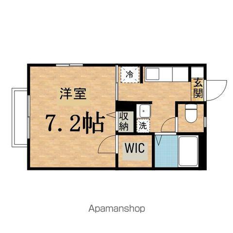 カーサ・デ・フィウメ(1K/1階)の間取り写真