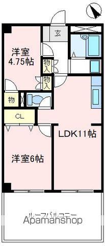 アマン狭山台(2LDK/2階)の間取り写真