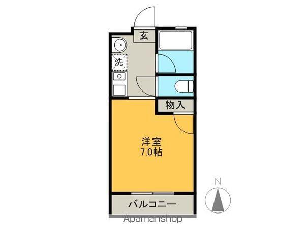 フィレンツェ岐阜(1K/2階)の間取り写真