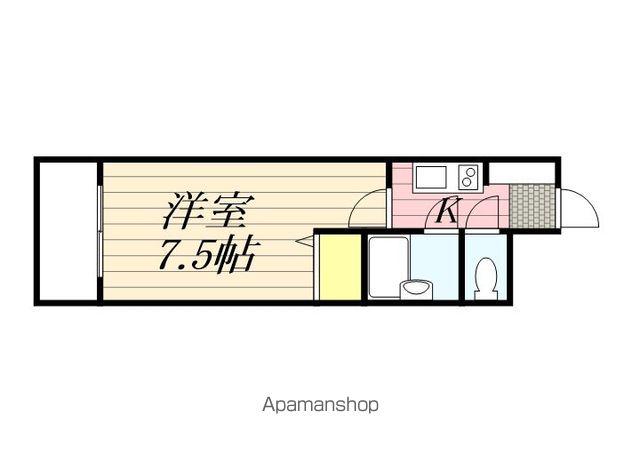 ラ・レジダンス・ド・パルム(1K/3階)の間取り写真