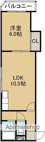 エミネンス五稜郭(1LDK/3階)の間取り写真