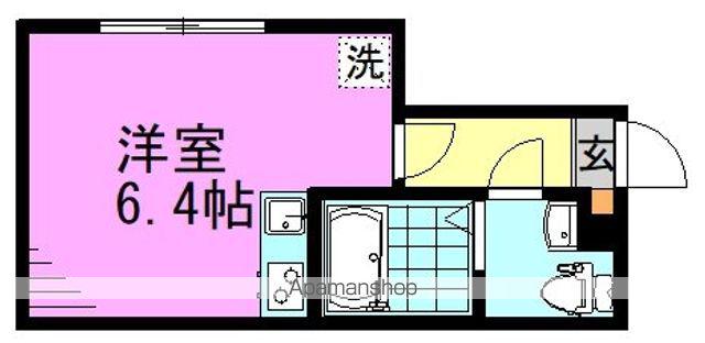 エフプレスト成田東(ワンルーム/1階)の間取り写真