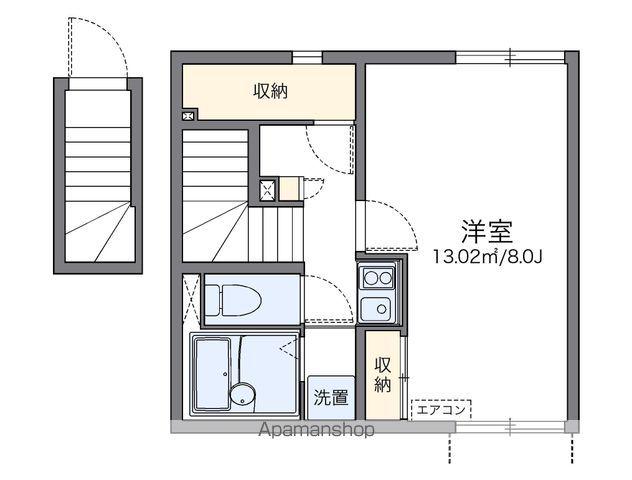 レオネクスト白菊(1K/2階)の間取り写真