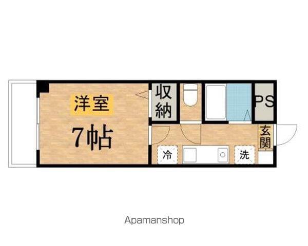 A&U百草園(ワンルーム/2階)の間取り写真