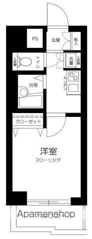 スカイコート後楽園壱番館(1K/10階)の間取り写真