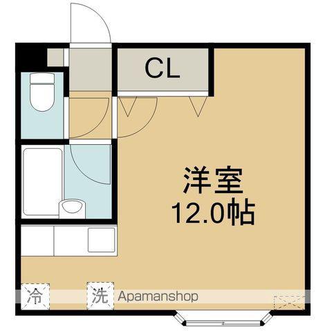 クレステージ宮前(1K/1階)の間取り写真