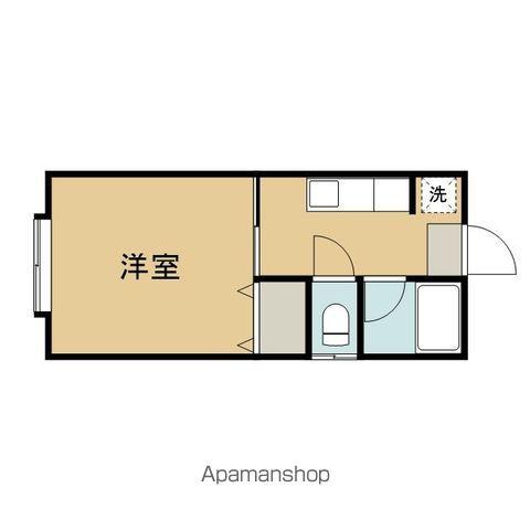 レジデンスきただ(1K/1階)の間取り写真