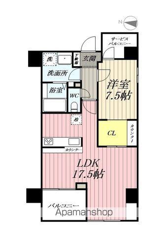 FILARE(1LDK/2階)の間取り写真