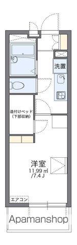 レオパレス菊井(1K/4階)の間取り写真