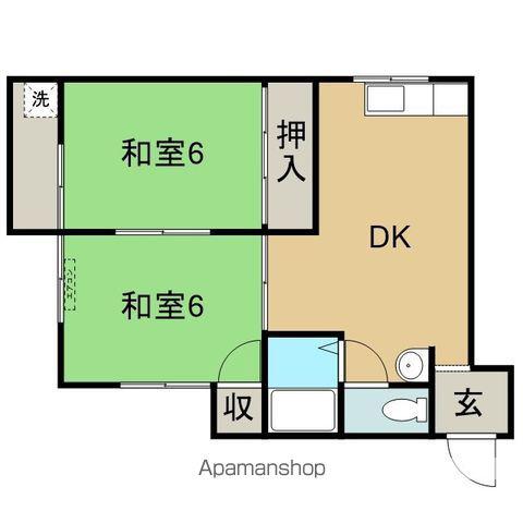 メゾン 大戸(2DK/2階)の間取り写真