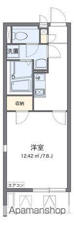 クレイノ縁(1K/2階)の間取り写真