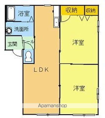 ポートストークA(2LDK/2階)の間取り写真