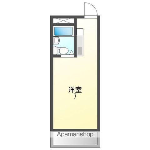 サンシティー八剣(ワンルーム/4階)の間取り写真