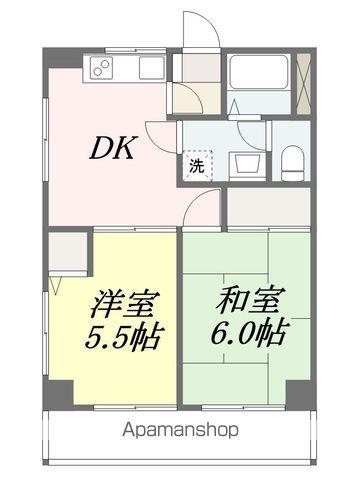 アメニティーレジェンド(2DK/2階)の間取り写真