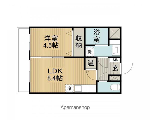 ディアコート(1LDK/2階)の間取り写真