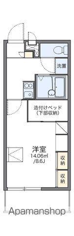 レオパレスアサクラⅢ(1K/2階)の間取り写真