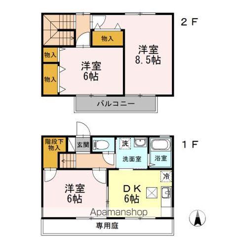 コージーコート(3DK)の間取り写真