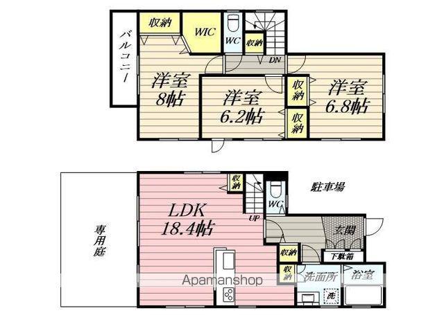 鶴見線 鶴見駅 バス乗車時間:11分 寺尾中学入口バス停で下車 徒歩6分 2階建 築16年(3LDK)の間取り写真