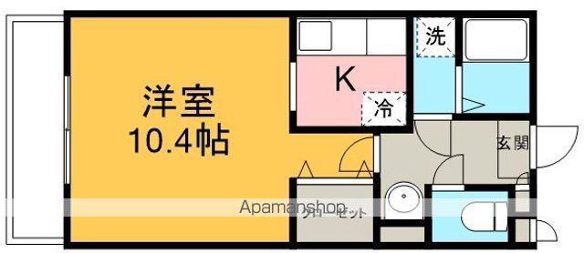 PLAZA Y.K(ワンルーム/4階)の間取り写真