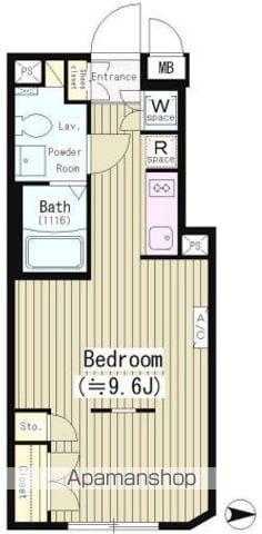 JOYOUS GARD 代々木(ワンルーム/2階)の間取り写真