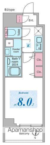 ドゥーエ板橋区役所前(1K/4階)の間取り写真