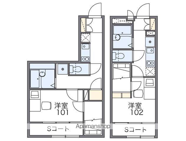 レオパレスMYC(1K/1階)の間取り写真