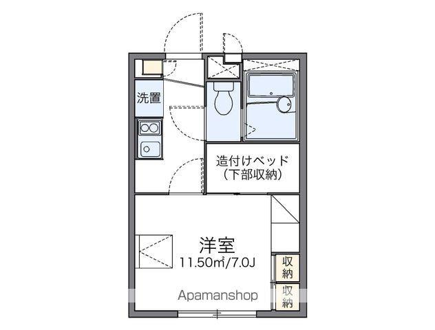レオパレスTAKIYAMA(1K/1階)の間取り写真