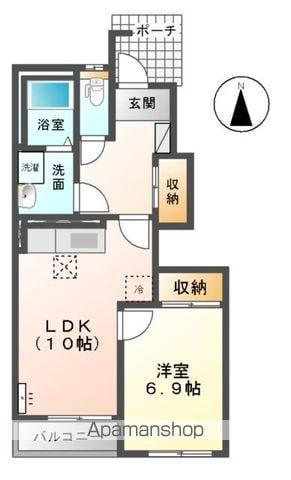 スプリングチェリーⅡ(1LDK/1階)の間取り写真