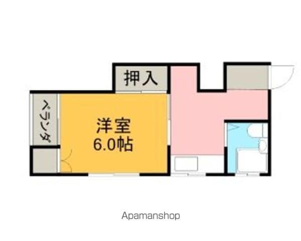 立花アパート(1K/2階)の間取り写真