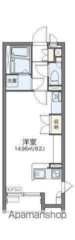 レオネクストKUZUHAⅡ(ワンルーム/1階)の間取り写真