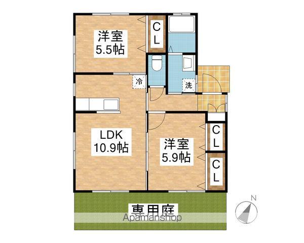 東北本線 東鷲宮駅 徒歩7分 1階建 築19年(2LDK)の間取り写真