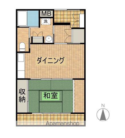 シティビルまなび野 2号棟(1DK/1階)の間取り写真