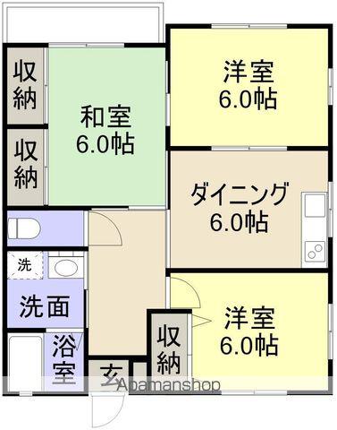 ガーデンパーク(3DK/1階)の間取り写真