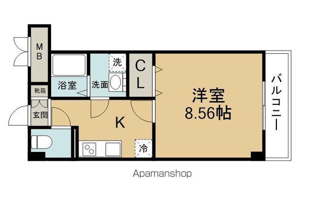 VILLA HERMES(1K/2階)の間取り写真