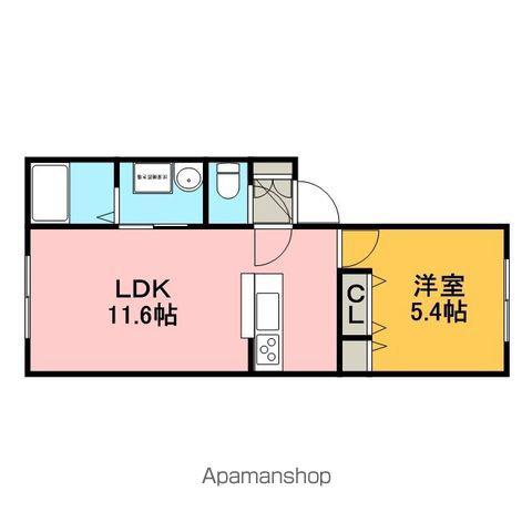 グローリー菊水上町(1LDK/1階)の間取り写真