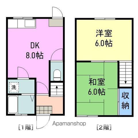 コーポ瑞穂(2DK/1階)の間取り写真