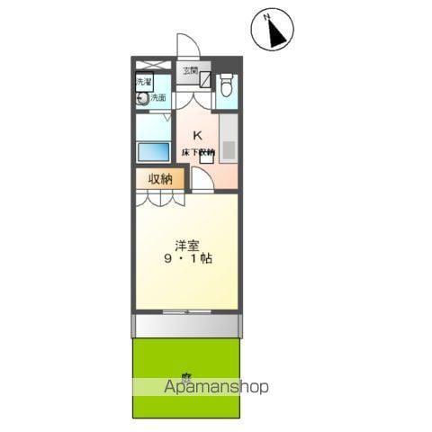 ライム ライフ(1K/1階)の間取り写真