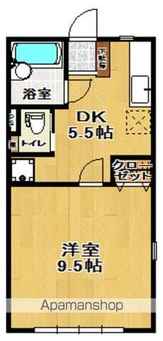 アミューズハイツ(1DK/1階)の間取り写真