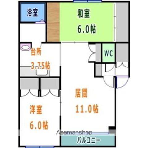 パークランド大塚(2LDK/2階)の間取り写真