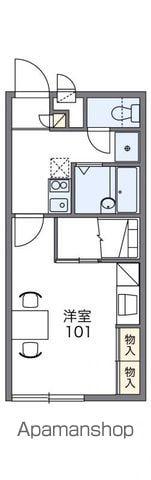 レオパレスアーク(1K/1階)の間取り写真