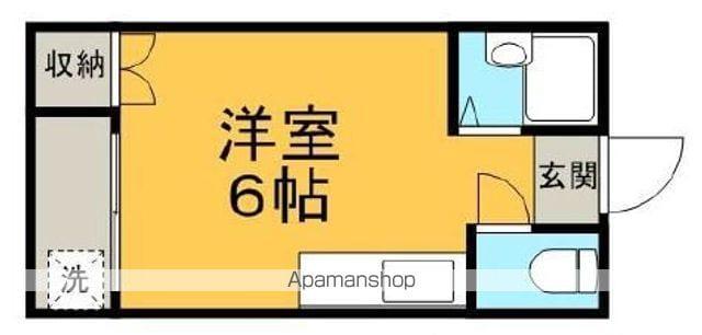 シェスタイン筑紫野(ワンルーム/1階)の間取り写真