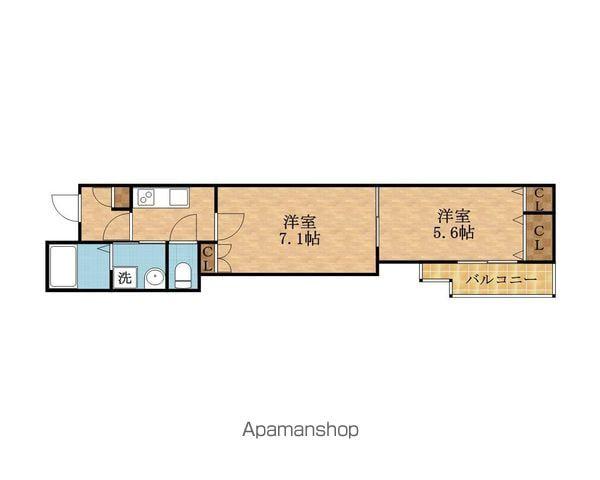 GM HILLS大宮通(2K/2階)の間取り写真