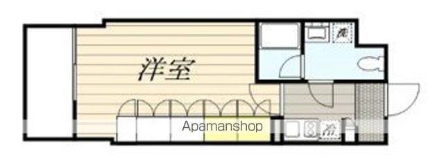 FLAT AKITA(1K/13階)の間取り写真