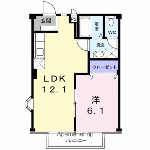 パストラル21(1LDK/2階)の間取り写真