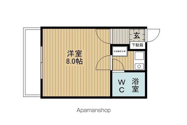 パールハイツ(1K/3階)の間取り写真