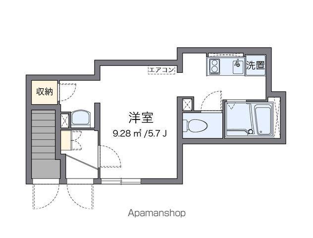 クレイノクレセント(1K/1階)の間取り写真