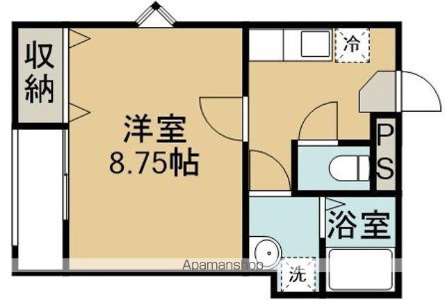 アステール(1K/1階)の間取り写真