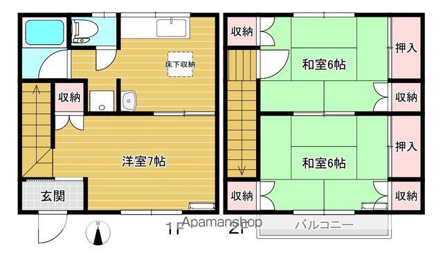 コーポ榎実(3K/1階)の間取り写真