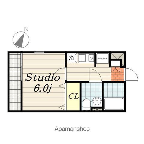 リブリルーチェディセータ(1K/2階)の間取り写真